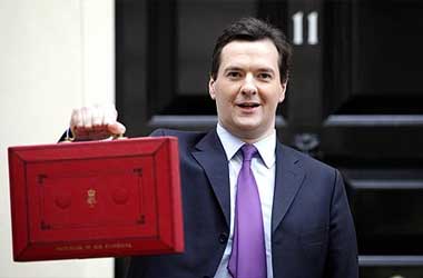 George Osborne with Red Box